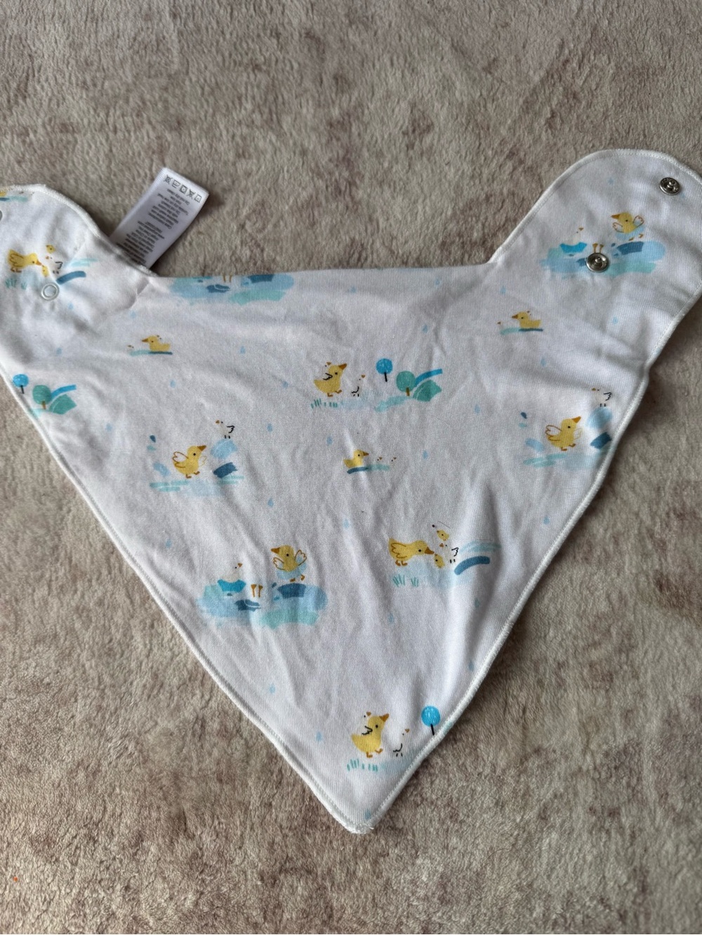 Angel Dear Bamboo Baby Bib Duck Print